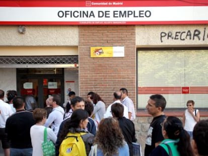 Escritório de emprego em Collado Villalba, Madri.