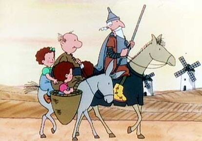 Una imagen de la serie española <i>Las tres mellizas.</i>