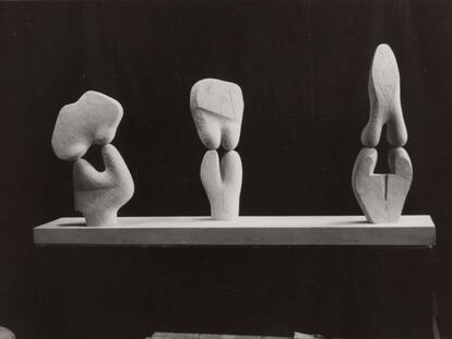 'Tres mujeres', obra de Ángel Ferrant de 1948.