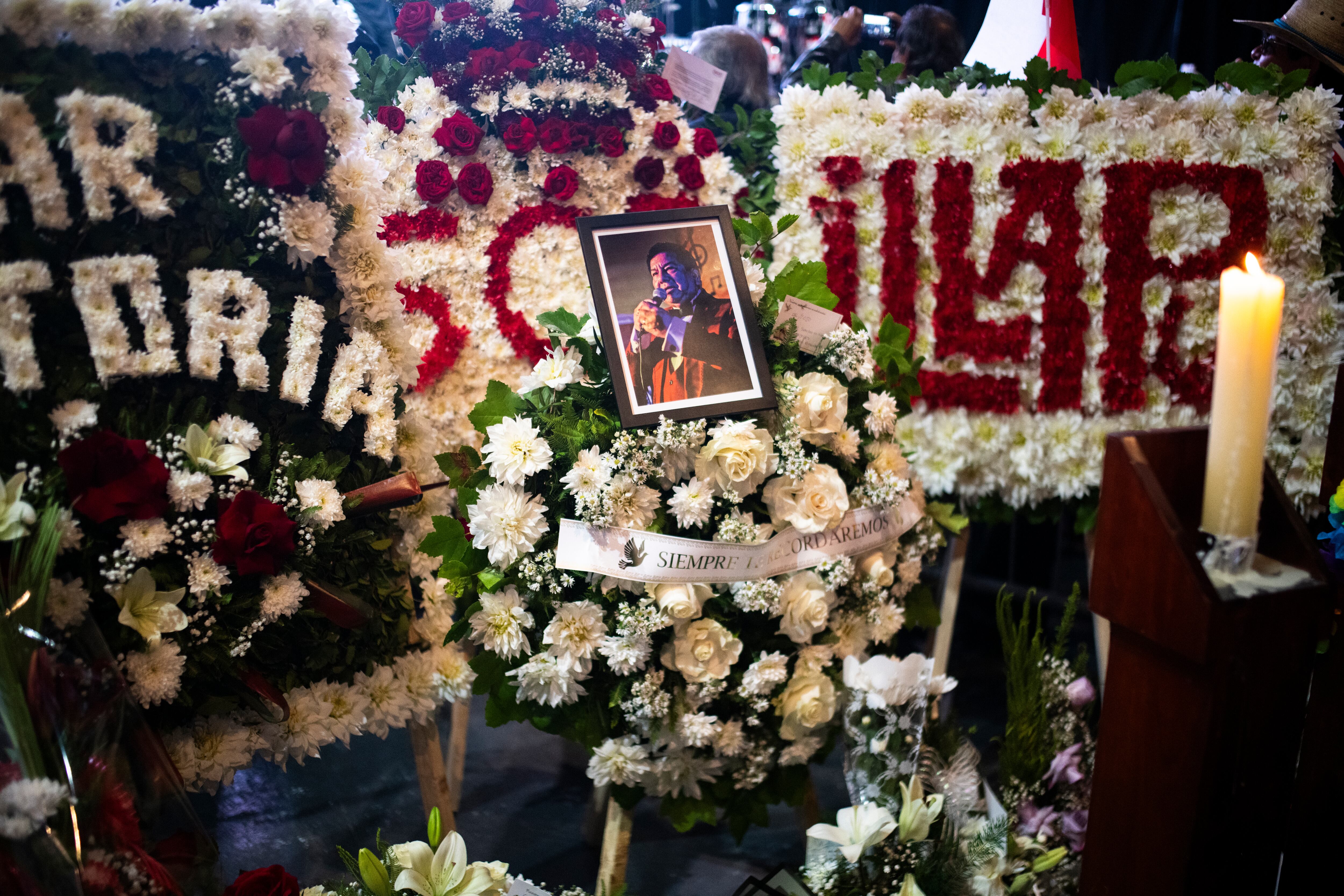 Funeral del cantante chileno Patricio Zúñiga, conocido por su nombre artístico de Tommy Rey.
