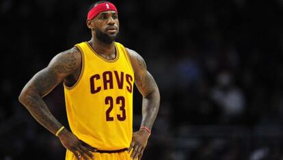 LeBron James, en un partido con el Cavaliers, el viernes.