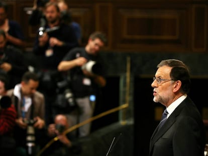 Rajoy al discurs d'investidura.