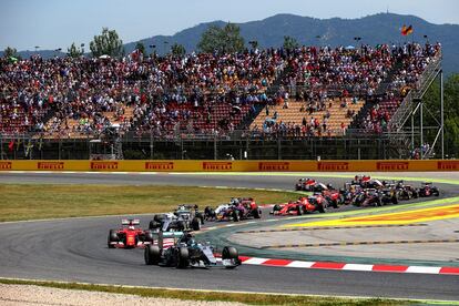 Nico Rosberg, durante el GP de España