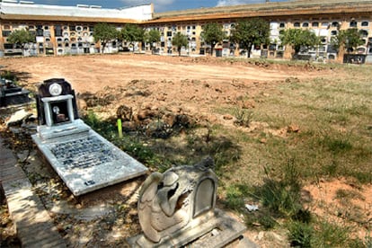 Zona del cementerio de Valencia donde se supone que hay una fosa común de represaliados republicanos.