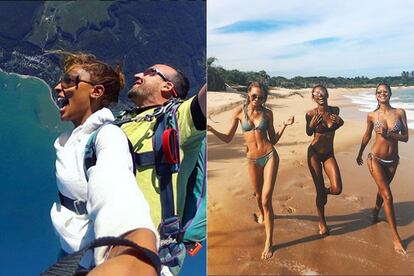 Jasmine Tookes (Brasil)

Saltar en paracaidas y correr por las playas de Porto Seguro. Un plan nada desdeñable el de la modelo, acompañada por  Rome Strijd y Lais Ribeiro.

 