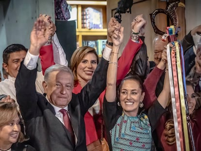 López Obrador y Claudia Sheinbaum, en septiembre de 2023.