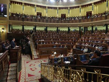 Pleno de Investidura en el Congreso de los Diputados.