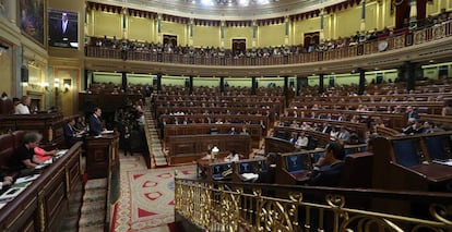 Pleno de Investidura en el Congreso de los Diputados.