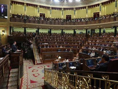 Pleno de Investidura en el Congreso de los Diputados.