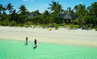 El hotel The Brando en la Polinesia.