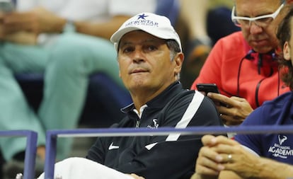 Toni Nadal, en un partido del US Open.