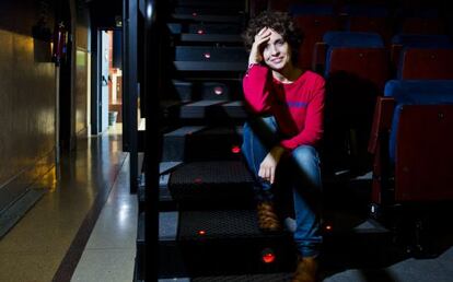 Adriana Ozores, en el patio de butacas del Teatro de La Abad&iacute;a (Madrid). 