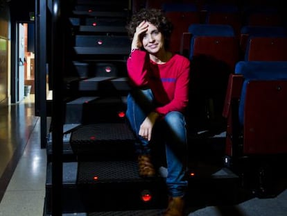 Adriana Ozores, en el patio de butacas del Teatro de La Abad&iacute;a (Madrid). 