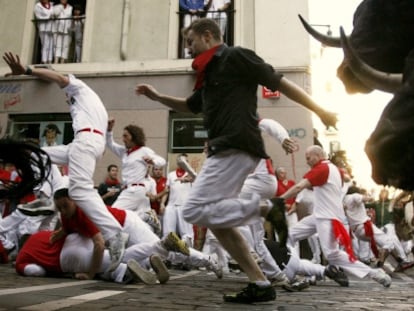 Los toros de la ganadería madrileña de Victoriano del Río, de Guadalix de la Sierra, han protagonizado la carrera más rápida hasta el momento.