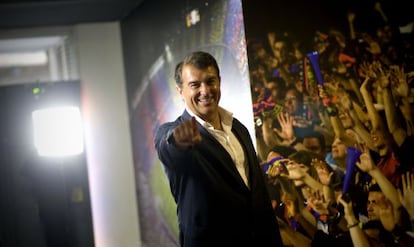 Laporta, en los pasados comicios del Barcelona.