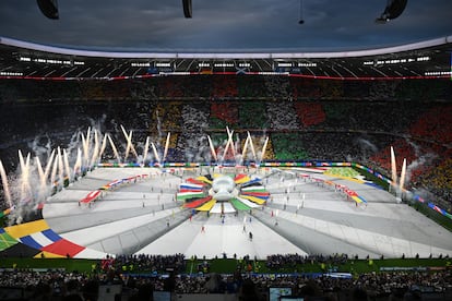 Ceremonia de inauguración de la Eurocopa, este viernes en Múnich.