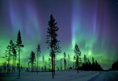 Aurora Boreal en el Círculo Polar Ártico.