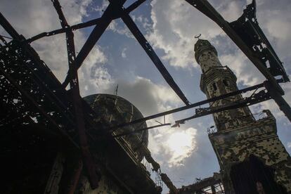 Vistas de la ciudad tras el asedio en Marawi, en la provincia de Lanao del Sur (Filipinas).