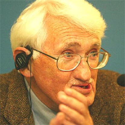 Jürgen Habermas, ayer en Oviedo.