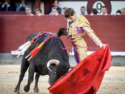 Fernando Plaza, al natural, el 1 de mayo de 2019, en Las Ventas.