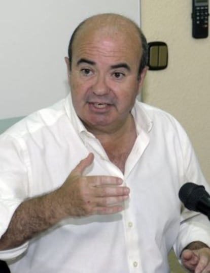 El secretario de Política Municipal del PSOE y exconsejero de Presidencia de la Junta de Andalucía, Gaspar Zarrías, este miércoles en Jaén.