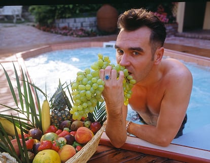 Morrissey, cantante de The Smiths, en California, en 1992.