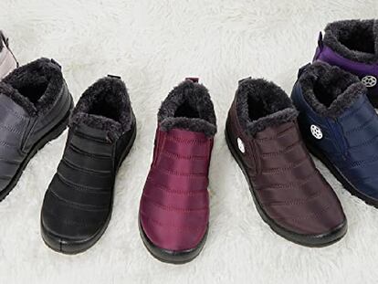Algunos de los colores en los que pueden encontrarse en Amazon estas botas forradas para el invierno. GAATPOT.
