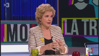 Pilar Rahola al 'Tot es mou' de TV3. 