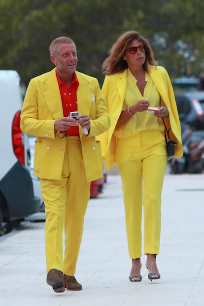 Lapo Elkann y Joana Lemos en Ibiza el 28 de junio.