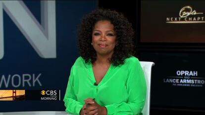 La presentadora Oprah Winfrey, en una intervención en un programa de la CBS.