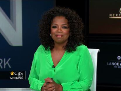 La presentadora Oprah Winfrey, en una intervenci&oacute;n en un programa de la CBS. 