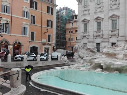 A Fontana di Trevi, em Roma, em 4 de janeiro de 2016.