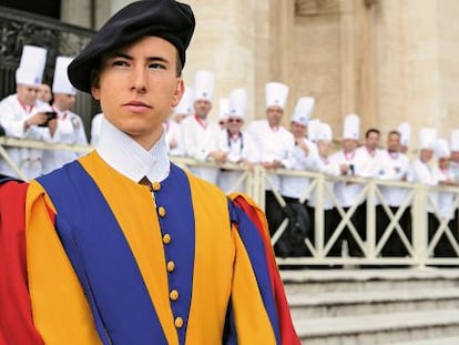David Geisser, el guardia suizo del papa.