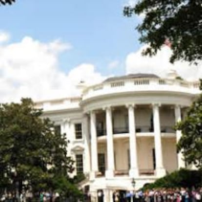 Jardín sur de la Casa Blanca