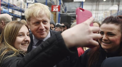 El alcalde de Londres, Boris Johnson, tras un discurso a favor del Brexit.