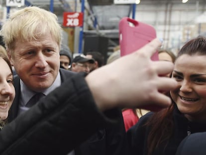 El alcalde de Londres, Boris Johnson, tras un discurso a favor del Brexit.