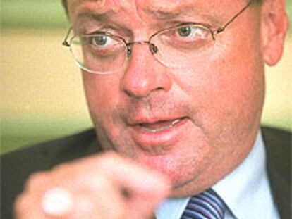 Richard Markham, en un momento de la entrevista.