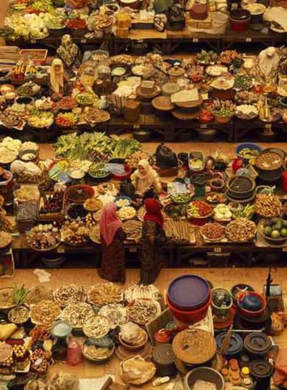 El mercado central de Malaisia en Kota Bharu, capital del estado de Kelantan.