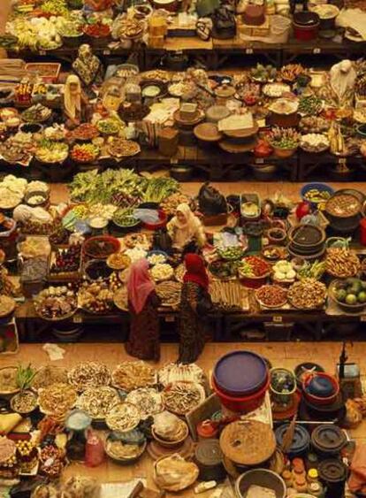 El mercado central de Malaisia en Kota Bharu, capital del estado de Kelantan.