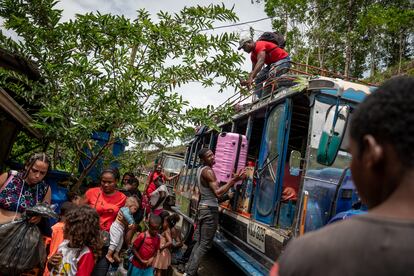 La llegada de las familias.