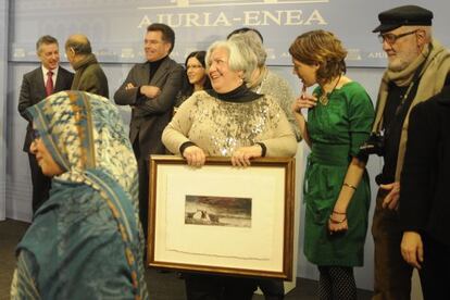 Premiados con la distinción Ignacio Ellacuria. A la izquierda, Iñigo Urkullu.