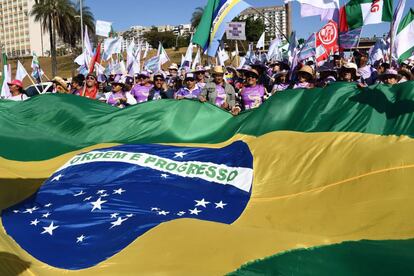 La movilización en Brasilia también busca denunciar los retrocesos del Gobierno de Jair Bolsonaro.