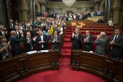 Pleno en el Parlament de Catalu&ntilde;a. 
 
 