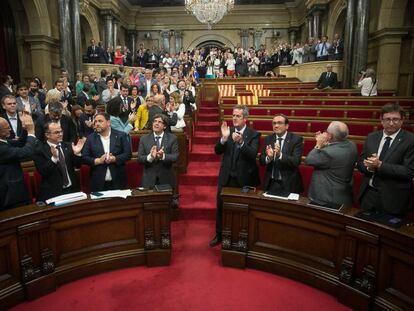 Pleno en el Parlament de Catalu&ntilde;a. 
 
 
