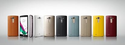 Diferentes presentaciones y carcasas del LG G4.