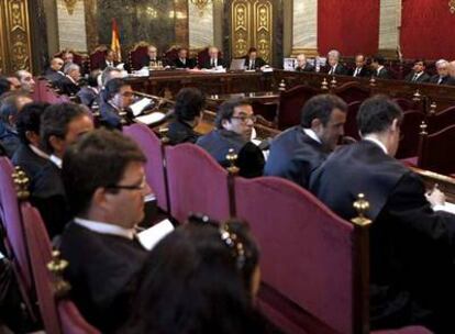 Sala del Tribunal Supremo donde se ha celebrado la vista de los recursos del 11-M