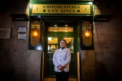 Nona Mykhanchuk, jefa de noche de la Chocolatería San Ginés. 