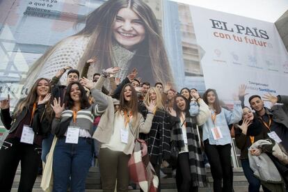 Estudiantes en la primera edición de 'EL PAÍS con tu futuro'.