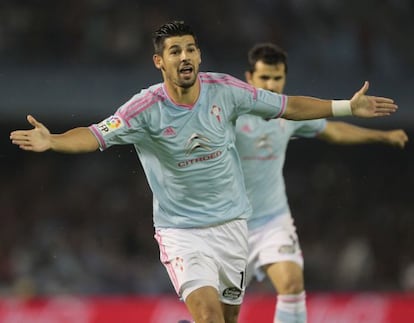 Nolito celebra un gol el Celta