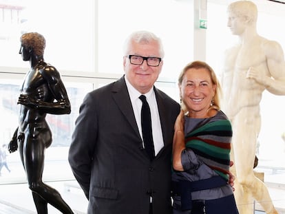 Miuccia Prada y Patrizio Bertelli